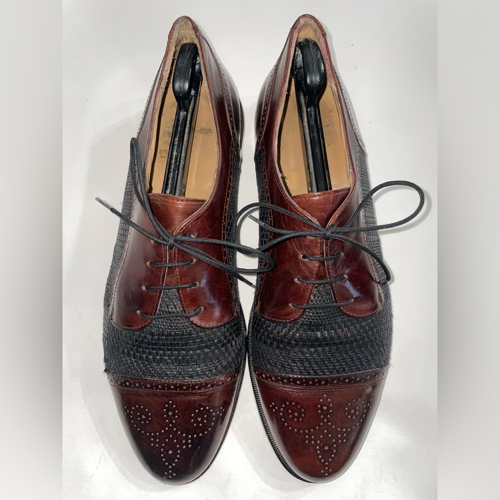 Johnston Murphy Leather Men’s Italian Shoes Sz 10.5